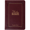 KJV Holy Bible Giant Print Compact Garnet