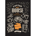 Dotted Bullet Journal: Medium A5 - 5.83X8.27 (Coffee House)