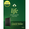 NLT Life Application Study Bible, Third Edition, Large Print (Leatherlike, Black/Onyx)