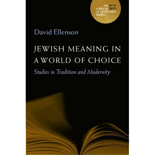 Jewish Meaning in a World of Choice: Studies in Tradition and Modernity Volume 9