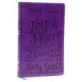 Nkjv, Holy Bible for Kids, Verse Art Cover Collection, Leathersoft, Purple, Comfort Print: Holy Bible, New King James Version