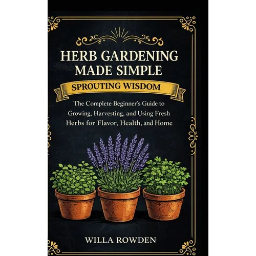 Sprouting Wisdom: Herb Gardening Made Simple: The Complete Beginner's Guide to Growing, Harvesting, and Using Fresh Herbs for Flavor, Health, and Home