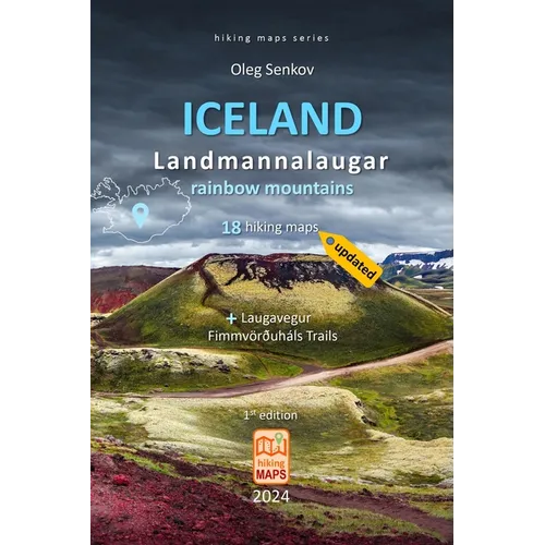 ICELAND, Landmannalaugar rainbow mountains, hiking maps