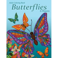 Adult Coloring Book: Butterflies & Flowers
