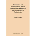 Abstraction and Transcendence: Nature, Shintai, and Geometry in the Architecture of the Tadao Ando