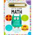 Let's Learn: First Math Skills: (Early Math Skills, Number Writing Workbook, Addition and Subtraction, Kids' Counting Books, Pen Control, Write and Wi