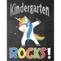 Kindergarten Rocks!: Funny Back To School notebook, Gift For Girls and Boys,109 College Ruled Line Paper, Cute School Notebook, School Comp