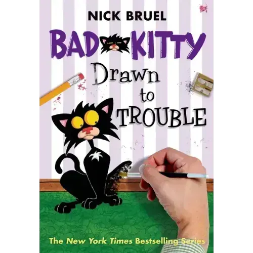 Bad Kitty Drawn to Trouble (Classic Black-And-White Edition)