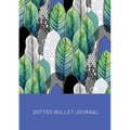 Geometric Leaves - Dotted Bullet Journal: Medium A5 - 5.83X8.27
