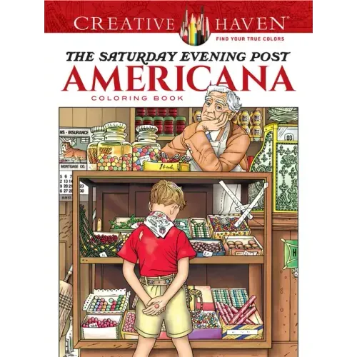 Creative Haven the Saturday Evening Post Americana Coloring Book