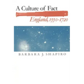 A Culture of Fact: England, 1550-1720