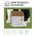 How to build a playhouse: Wooden outdoor playhouse for kids in metric system
