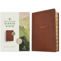 Biblia de Estudio del Diario Vivir Ntv (Sentipiel, Café, Índice, Letra Roja)