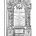 Florio's Italian English Dictionary of 1611