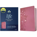 KJV Life Application Study Bible, Third Edition, Large Print (Leatherlike, Peony Pink, Red Letter)