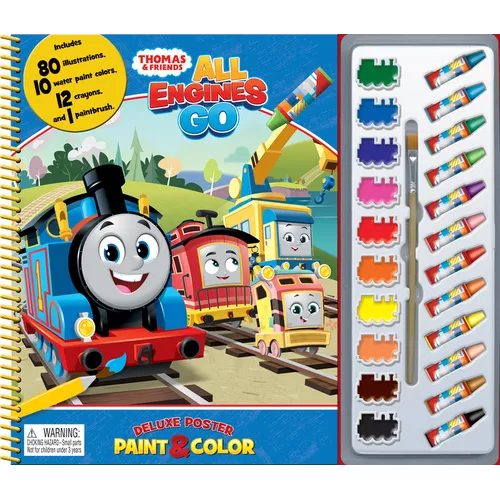 Mattel Thomas All Engines Deluxe Poster Paint & Color
