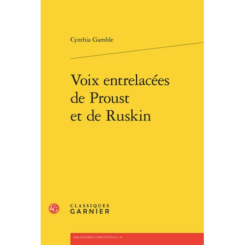 Voix Entrelacees de Proust Et de Ruskin