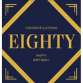 Happy 80th Birthday Guest Book (Hardcover): Happy 80th Birthday Guest book, party and birthday celebrations decor, memory book, eighty birthday, happy