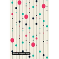 Blood Pressure Log: geometric pattern background from lines and circle cover