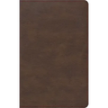 KJV Single-Column Compact Bible, Brown Leathertouch