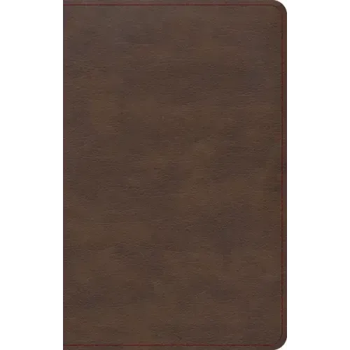 KJV Single-Column Compact Bible, Brown Leathertouch