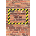 Restricted Area Keep Out: Internet password and username keeper with alphabetical tabs