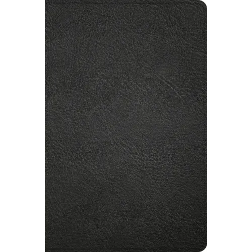 CSB Large Print Personal Size Reference Bible, Black Genuine Leather, Indexed