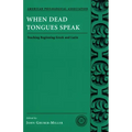 When Dead Tongues Speak