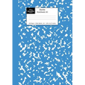 Marble Notebook A5: Blue Marble Wide Ruled Journal