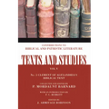 The Biblical Text of Clement of Alexandria