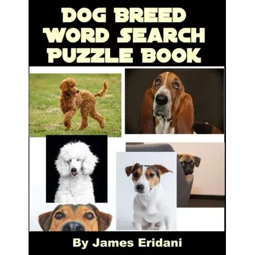 Dog Breed Word Search Puzzle Book
