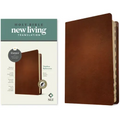 NLT Thinline Reference Bible, Filament Enabled (Genuine Leather, Brown, Indexed, Red Letter)