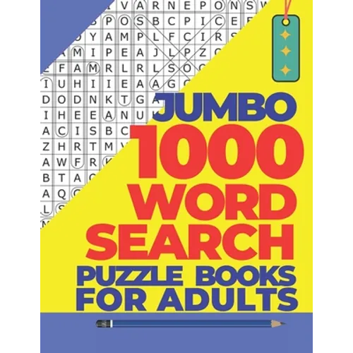 Jumbo 1000 Word Search Puzzle Books For Adults: The Biggest Brain Games Word Search Puzzles