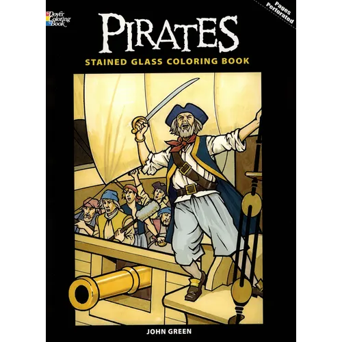Pirates Stained Glass Coloring Book