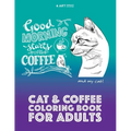 Cat & Coffee Coloring Book For Adults