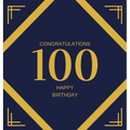 Happy 100th Birthday Guest Book (Hardcover): Happy 100th Birthday Guest book, party and birthday celebrations decor, memory book, scrapbook, one hundr