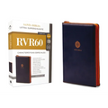 Rvr60, Santa Biblia, Letra Supergigante, Leathersoft, Azul, Con Cierre, Comfort Print