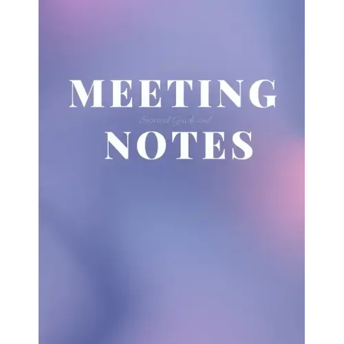My Boring Meeting Survival Guide and Notes: 8.5x11 Meeting Notebook and Puzzle Book