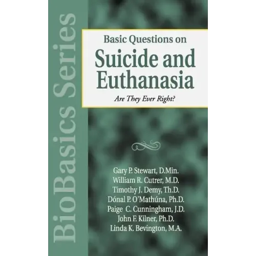 Basic Questions on Suicide and Euthanasia