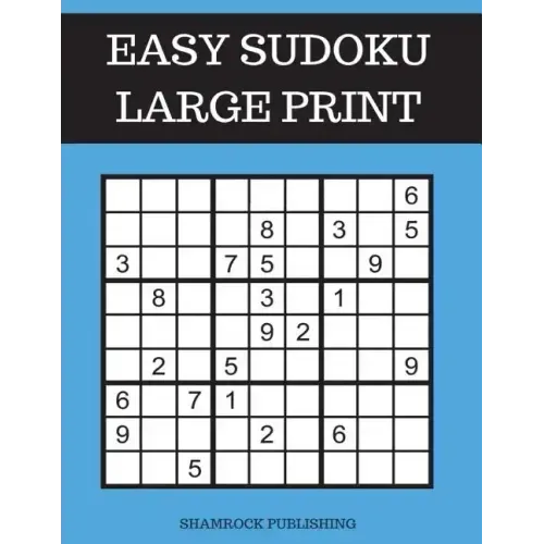 Easy Sudoku Puzzle Books Large Print