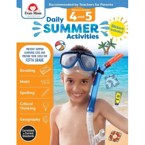 Daily Summer Activities: Between 4th Grade and 5th Grade, Grade 4 - 5 Workbook