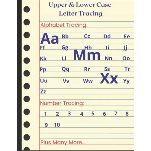 Upper & Lower Case Letter Tracing: Practice pen control, line tracing and coloring.
