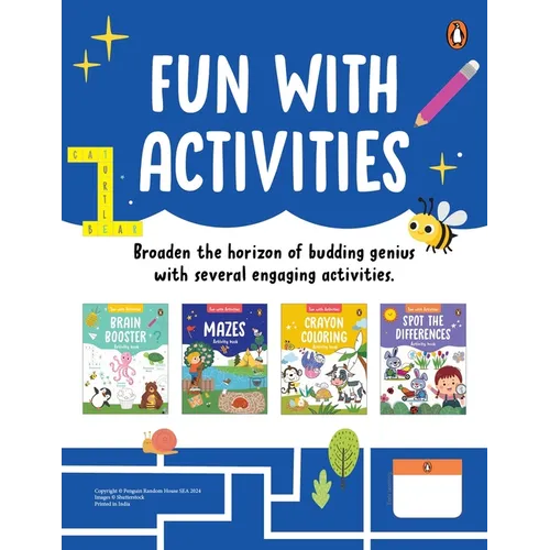Fun with Activities Pack (4 Books Pack): A Set of 4 Fun and Interactive Activity Books for Preschool Kids, Toddlers Book for 3+ [Penguin Early Learnin