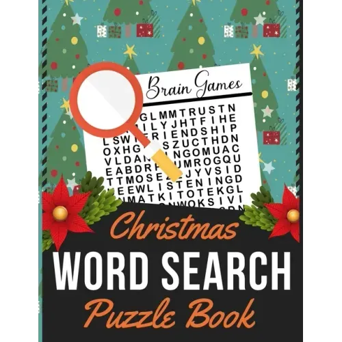 Christmas Word Search Puzzle Book: Holiday themed word search puzzle book Puzzle Gift for Word Puzzle Lover Brain Exercise Game
