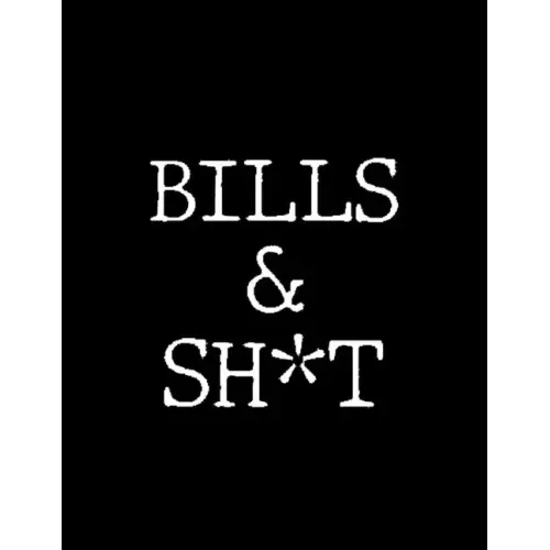 Bills & Shit: Adult Budget Planner, Weekly Expense Tracker, Monthly Budget, Budget Planner Book, Daily Planner Book, Bill Tracking
