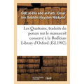 Les Quatrains, traduits du persan sur le manuscrit conservé à la Bodleian: Library d'Oxford, publiés avec une introduction et des notes