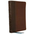 Nkjv, Large Print Thinline Reference Bible, Blue Letter, MacLaren Series, Leathersoft, Brown, Comfort Print: Holy Bible, New King James Version
