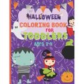 Halloween Coloring Book For Toddlers: Ages 2-4/ 20 Cute Spooky Halloween coloring designs featuring witches, ghosts, vampires, cats, bats, pumpkins, z