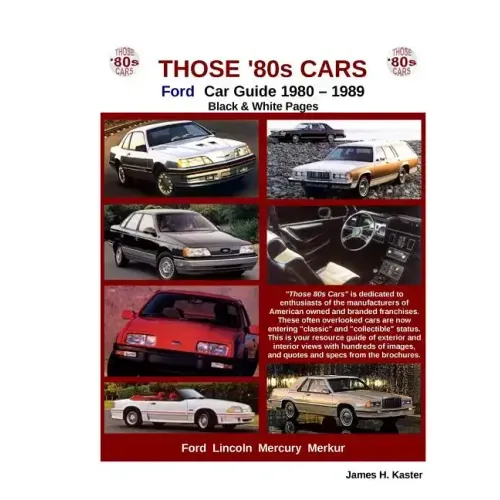 Those 80s Cars - Ford (Black & White)