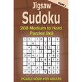 Jigsaw Sudoku Puzzle Book for Adults: 200 Medium to Hard Puzzles 9x9 (Volume 1)